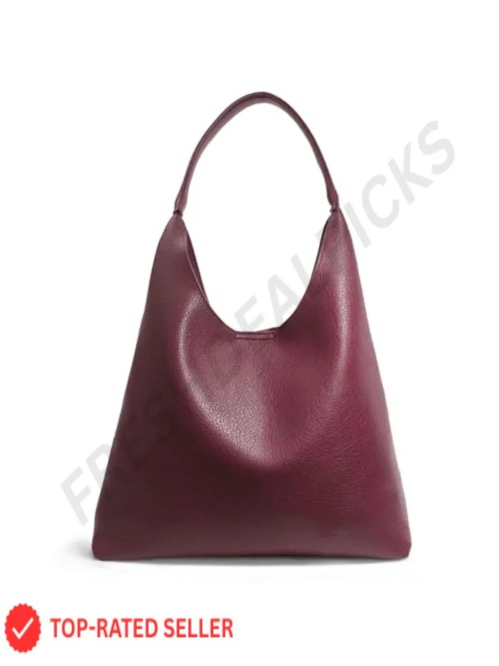 Slouchy Hobo Tote Vegan Leather Shoulder Handbag Women's Purse